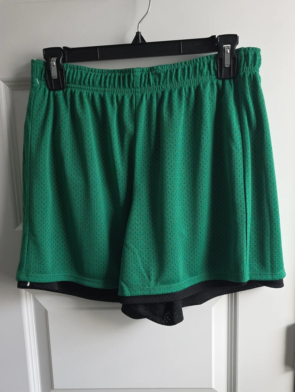 Lululemon Green & Black Double Layer Mesh Tank & Shorts Set Medium G239